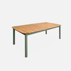 Table De Jardin Extensible Bois Et Métal 6 à 8 Places 12 Table De Jardin Extensible Bois Et Métal 6 à 8 Places -Sweeek ecxtp190seggy 260a6d4659d4209eda5f9bf4fb3ccb6c