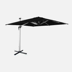 Parasol Déporté Carrée 3x3m Couleur : Noir