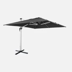 Parasol Déporté Rectangulaire 3x4m Couleur : Anthracite