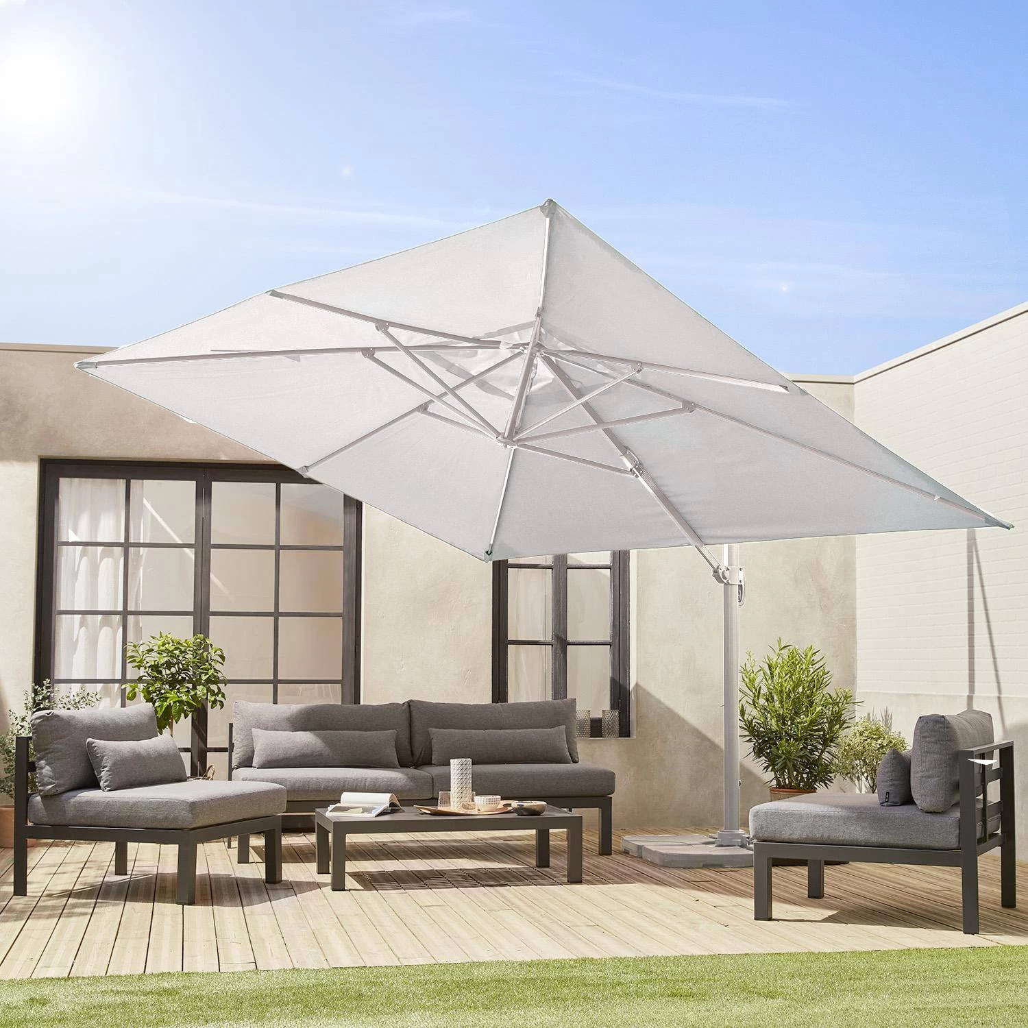 Parasol Déporté Rectangulaire 3x4 M 2 Parasol Déporté Rectangulaire 3x4 M – Image 2