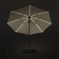 Parasol LED Déporté Rond 3m -Sweeek hufibled300bg 9208a57779d0b91b29830efba86faab4