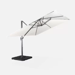 Parasol Déporté Carré 3x3m Couleur : Ecru 13 Parasol Déporté Carré 3x3m Couleur : Ecru -Sweeek hukd3x3ecru 71d4fd8c09ef38c6c1ee061061c44631