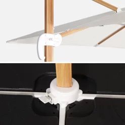 Parasol Déporté Carré 3x3m, Mât Effet Bois Couleur : Ecru 13 Parasol Déporté Carré 3x3m, Mât Effet Bois Couleur : Ecru -Sweeek hukd3x3wdecru ffdf26bcf9b2cc822baa320c904bbede