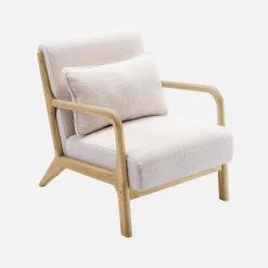 Fauteuil Scandinave En Bois Et Tissu Bouclette 11 Fauteuil Scandinave En Bois Et Tissu Bouclette -Sweeek iacscaboucl 405c4770c5abfc6d8a5fb35b06fb8dee