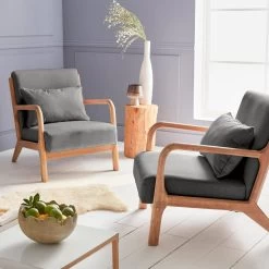 Fauteuil Design En Bois Et Tissu Couleur : Gris Foncé 10 Fauteuil Design En Bois Et Tissu Couleur : Gris Foncé -Sweeek iacscadkgy 71d9fcf2f92b73986f2cd8e942e68c48