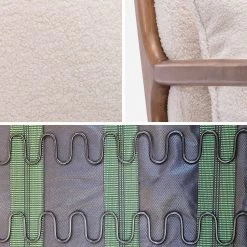 Fauteuil Scandinave Bouclettes Et Bois D'hévéa Teinté Noyer Clair -Sweeek iacscalwlboucl 41ffba1a480d6b0b0053d7c70077519b