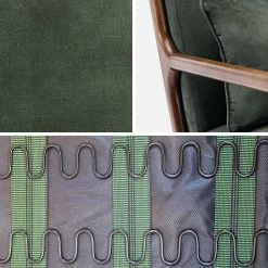 Fauteuil Scandinave Velours Et Bois D'hévéa Teinté Noyer Clair Couleur : Kaki 6 Fauteuil Scandinave Velours Et Bois D'hévéa Teinté Noyer Clair Couleur : Kaki -Sweeek iacscalwlvvkak 7d398f5a3a4a007e83f83b40078d592e