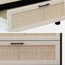 Commode Scandinave Bois Et Cannage 3 Tiroirs -Sweeek ibcanchest3d 8c4d81455c1dbe49fe89d7f3fb19943d