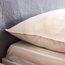 Parure De Lit 2 Places Microfibre Lavée Sable -Sweeek ibedpmcl240sd 6970414a859e8475977ba64d5b8e3f09