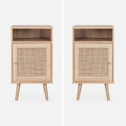 Table De Chevet Scandinave En Cannage (lot De 2) Couleur : Naturel 13 Table De Chevet Scandinave En Cannage (lot De 2) Couleur : Naturel -Sweeek ibobesidex2 c7436d395caecc72fd744f5cfb9bb02c