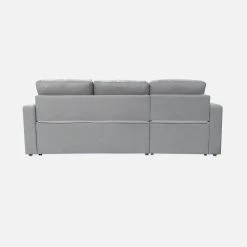 Canapé D'angle Convertible 3 Places Couleur : Gris Clair -Sweeek iccsofalg bb038334ca0e5b2d2dc6662a7c4a679f