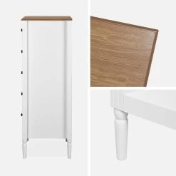 Chiffonnier 5 Tiroirs Placage Bois De Frêne -Sweeek icelchif5d 10fd155e34cb5b60779107ab0ecd5327