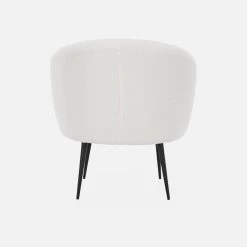 Fauteuil Cosy Design En Bouclette Et Métal -Sweeek ihimarmchrbcl 9c91056f9dbd2dbef51470df88c2221e