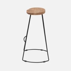 Tabouret De Bar Bois De Manguier Et Acier, Repose Pieds, 75cm (lot De 2) Couleur : Naturel 11 Tabouret De Bar Bois De Manguier Et Acier, Repose Pieds, 75cm (lot De 2) Couleur : Naturel -Sweeek ijabst75x2oak e37b95a92e57157ee6528f42694428cf