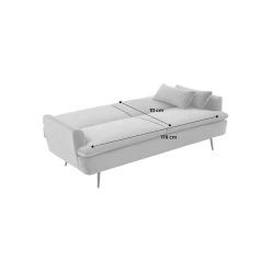 Canapé Convertible 2-3 Places Tissu Bouclette -Sweeek ijsofbed3bcl 0a725ba6d0826f00e9c95725bcbbd888