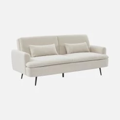 Canapé Convertible 2-3 Places Tissu Bouclette -Sweeek ijsofbed3bcl 474131ef44b95623b060a5e9a483a177