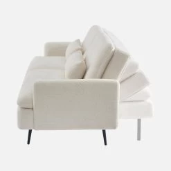 Canapé Convertible 2-3 Places Tissu Bouclette -Sweeek ijsofbed3bcl 4b34ae78fb364461b4388f955ca9106d