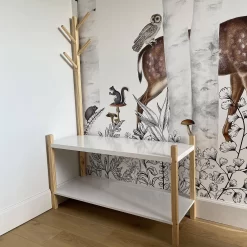 Meuble Rangement Enfant 2 étagères 1 Porte Manteaux 8 Meuble Rangement Enfant 2 étagères 1 Porte Manteaux -Sweeek ikscandisr eb9ec4ed7f4a7208abe41f5ff35f77ca