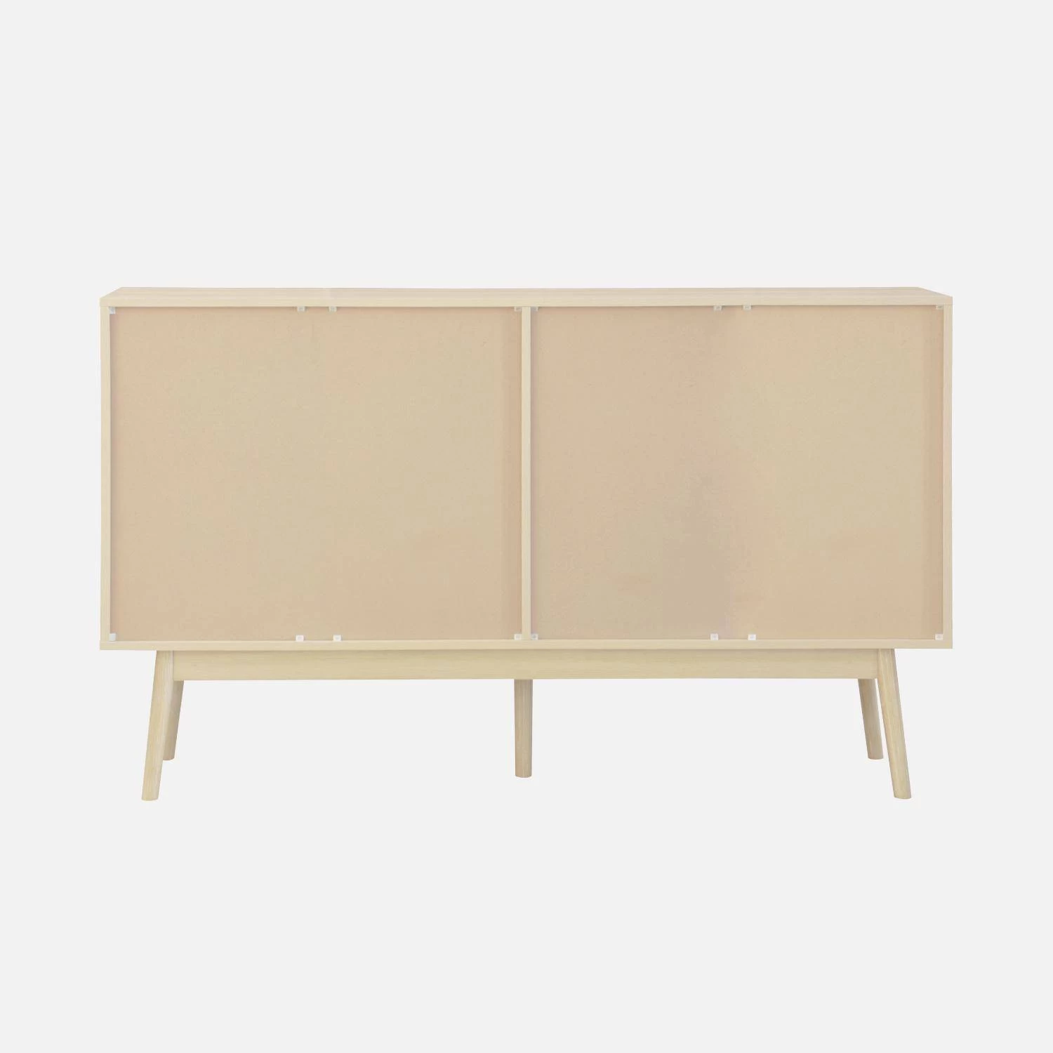 Buffet Scandinave Effet Bois 2 Portes 150 Cm Couleur : Bois Clair 8 Buffet Scandinave Effet Bois 2 Portes 150 Cm Couleur : Bois Clair – Image 8