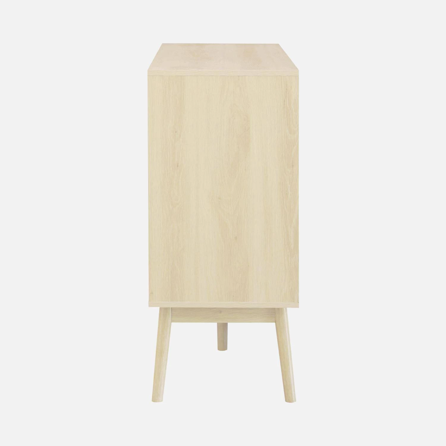 Buffet Scandinave Effet Bois 2 Portes 150 Cm Couleur : Bois Clair 7 Buffet Scandinave Effet Bois 2 Portes 150 Cm Couleur : Bois Clair – Image 7