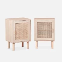 Lot De 2 Tables De Chevet En Cannage 10 Lot De 2 Tables De Chevet En Cannage -Sweeek inatbedsidex2 75d92f09d472d4acebc4f80038734517