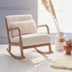 Rocking Chair Scandinave Bouclettes