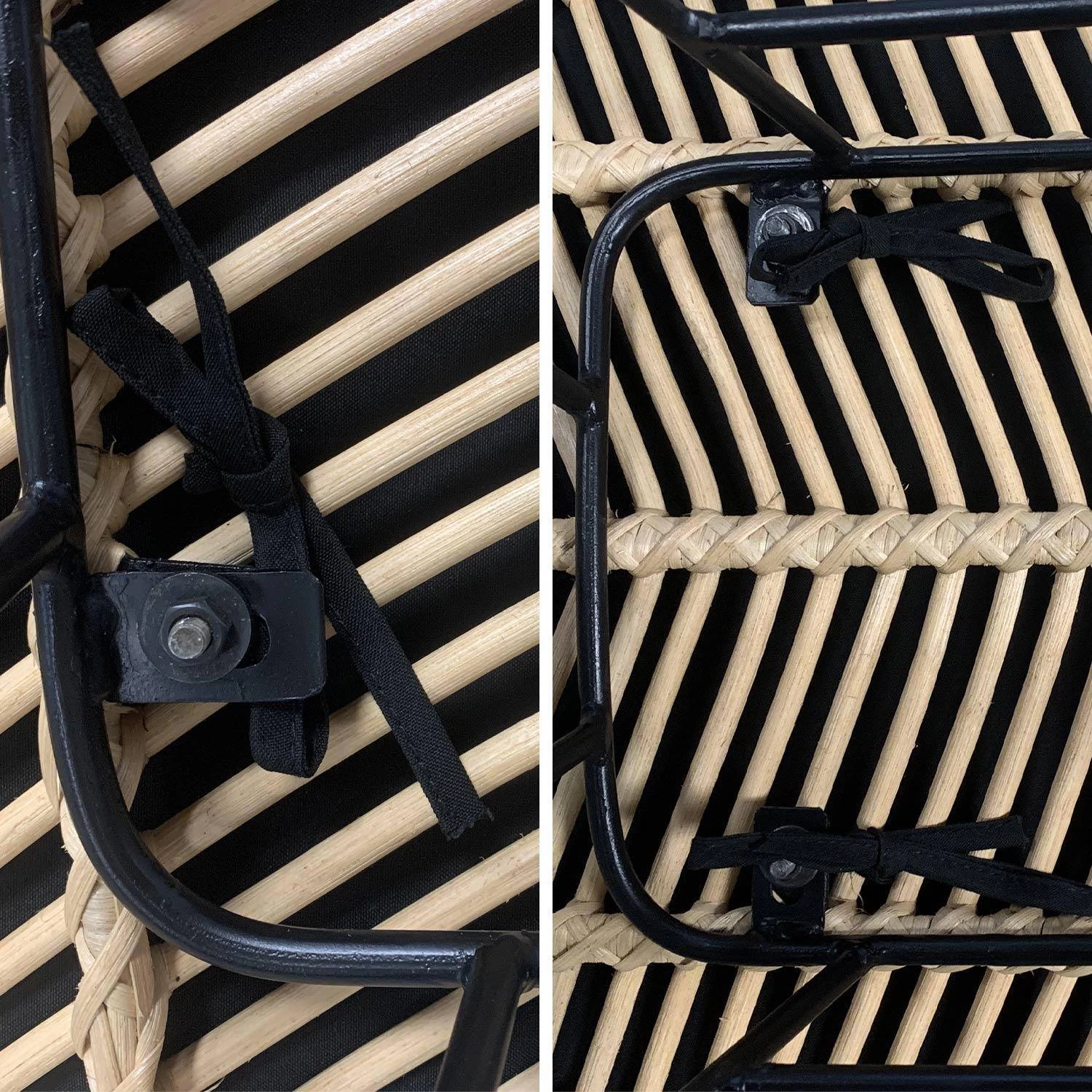 Tabouret De Bar Métal Et Rotin 75cm (lot De 2) Couleur : Noir 9 Tabouret De Bar Métal Et Rotin 75cm (lot De 2) Couleur : Noir – Image 9