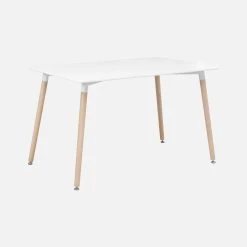 Table à Manger Scandinave Pieds Bois 4 Chaises -Sweeek iscadinsetwh d20439336a48eee0a5d2e248165ff8a5