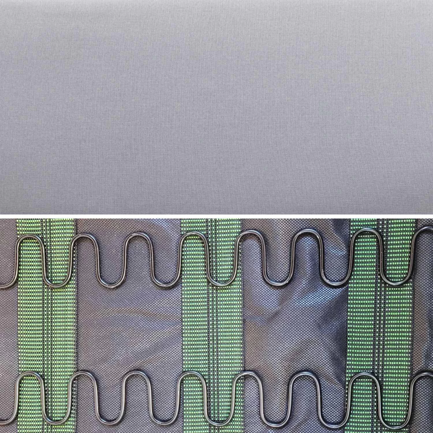 Banquette Et Fauteuil 3 Places Bois Et Tissu Couleur : Gris Clair 7 Banquette Et Fauteuil 3 Places Bois Et Tissu Couleur : Gris Clair – Image 7