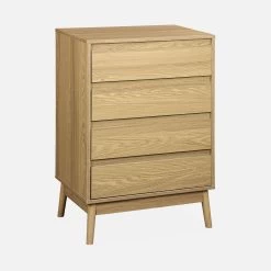 Commode Effet Bois 4 Tiroirs -Sweeek iwdchest4d 6ea48898b4308ea0a0d19d530117783c