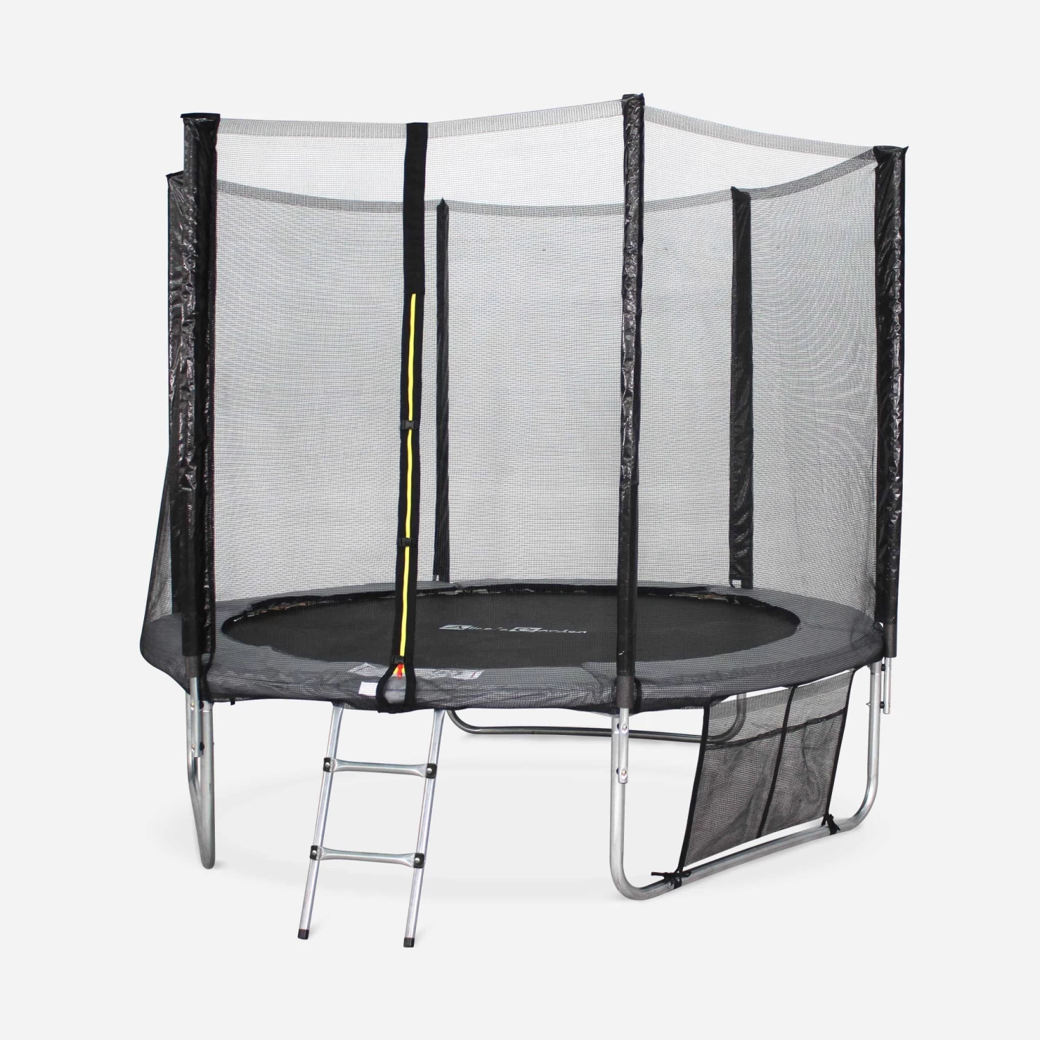 Trampoline 250cm Avec Pack D'accessoires Couleur : Gris 2 Trampoline 250cm Avec Pack D'accessoires Couleur : Gris – Image 2