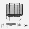Trampoline 250cm Avec Pack D'accessoires Couleur : Gris