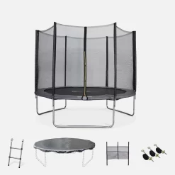 Trampoline 305cm Avec Pack D'accessoires Couleur : Gris