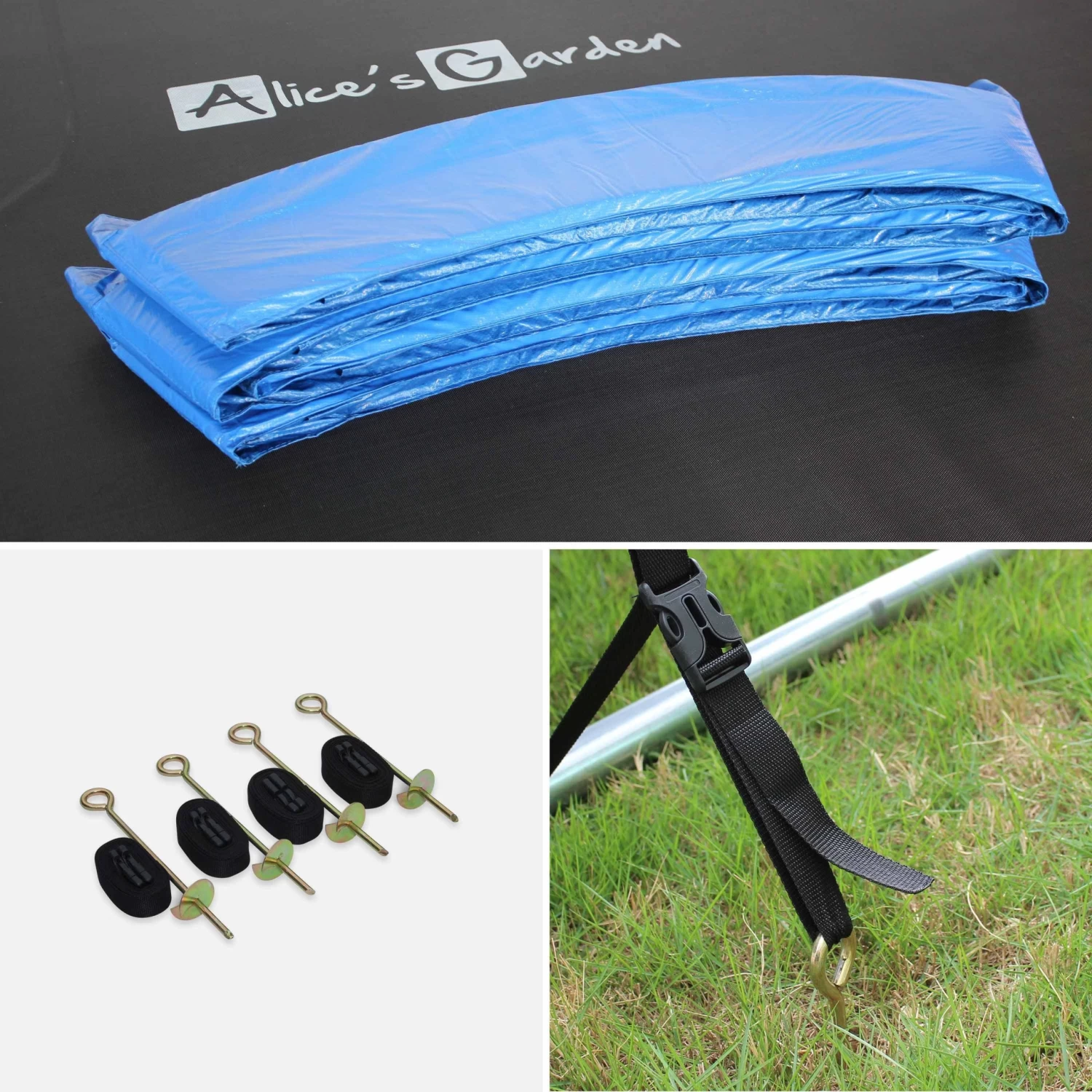 Trampoline 370cm Avec Pack D'accessoires Couleur : Bleu 7 Trampoline 370cm Avec Pack D'accessoires Couleur : Bleu – Image 7