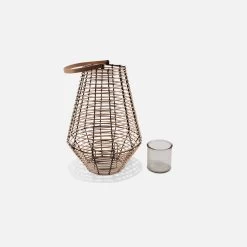 Lanterne En Rotin Intérieur/extérieur (lot De 2) -Sweeek lant31rotinx2 85beede394297176d90e687949be4836