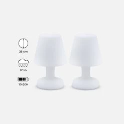 Lampe De Table LED 26cm (lot De 2)