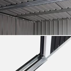 Abri De Jardin En Métal 4,85m2 Avec Puits De Lumière -Sweeek mssl472at 82b14124d748d4a9204ef97c6f30171d