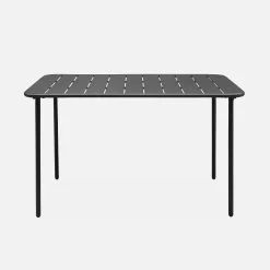 Table De Jardin Métal 4 Places Couleur : Anthracite 10 Table De Jardin Métal 4 Places Couleur : Anthracite -Sweeek mt120x70at e38829d2184d6b27999bdfa75a9c916f