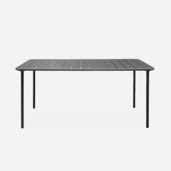 Table De Jardin Métal 6-8 Places Couleur : Anthracite -Sweeek mt160x90at 1c6a3cb0ce92ecf9ecca0c7d7e5363bd