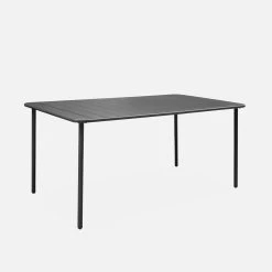 Table De Jardin Métal 6-8 Places Couleur : Anthracite -Sweeek mt160x90at a6038f4a232f80c1d0ca09a58054c290