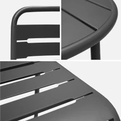 Table De Jardin Métal 2 Chaises Couleur : Anthracite 13 Table De Jardin Métal 2 Chaises Couleur : Anthracite -Sweeek mt75c2at 538cd5a2ffc412d02cee2c05096c28c0