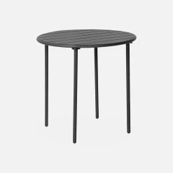 Table De Jardin Métal 2 Chaises Couleur : Anthracite 11 Table De Jardin Métal 2 Chaises Couleur : Anthracite -Sweeek mt75c2at 7b436dba25b6e5e9dbe8f0293bc9534d