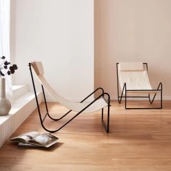 Fauteuil Relax En Toile, Structure Métal (lot De 2) -Sweeek mtrlxkdecrux2 bf63f1f3aac30ef05eb05bef57ce4d41