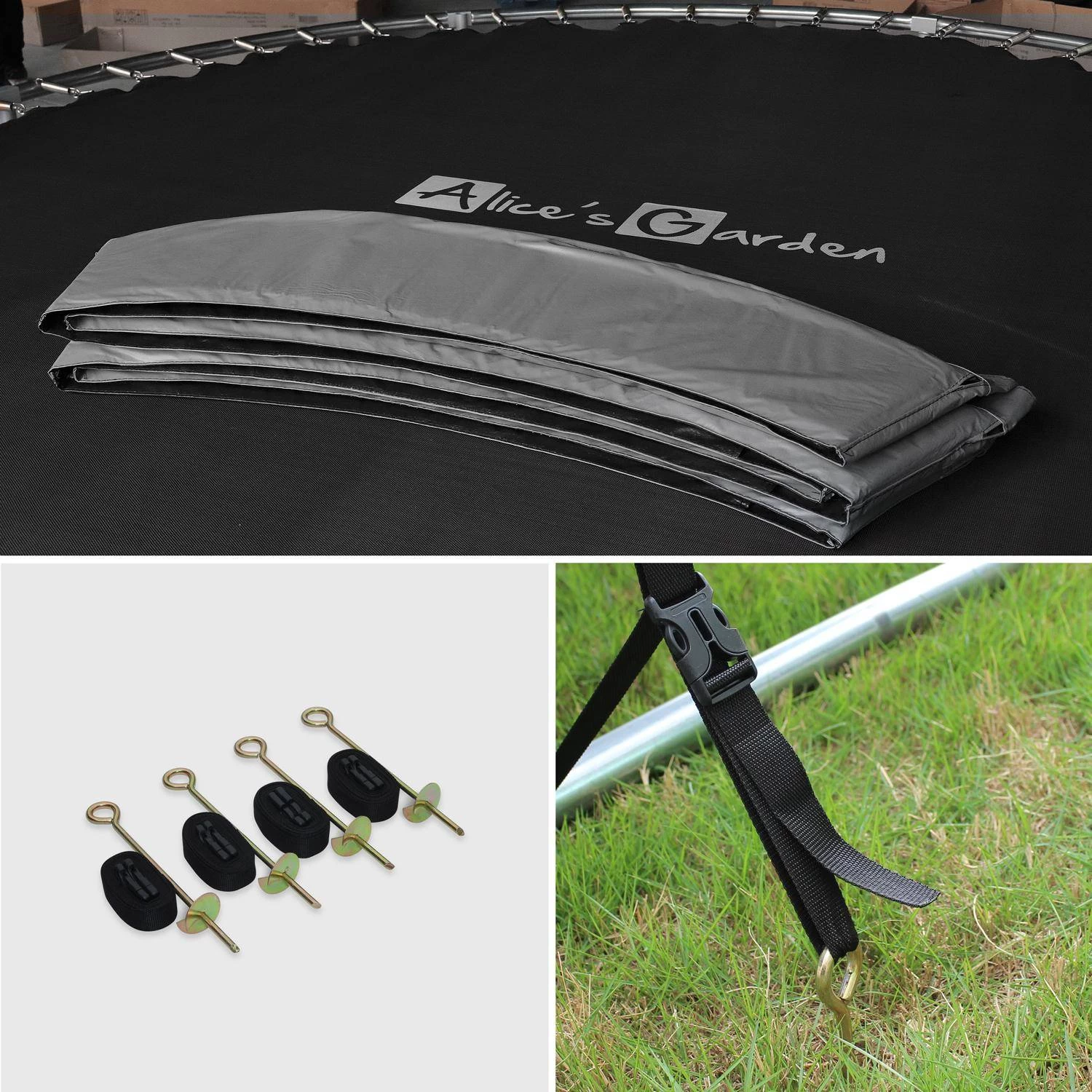 Trampoline 370cm Filet Intérieur Avec Pack D'accessoires + Tente De Camping 3 Trampoline 370cm Filet Intérieur Avec Pack D'accessoires + Tente De Camping – Image 3