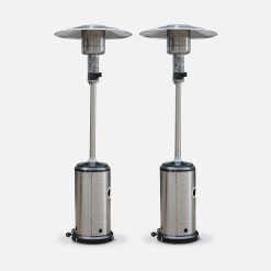 Lot De 2 Parasols Chauffants Gaz 12,5kW