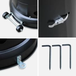 Parasol Chauffant Gaz 12,5kW Couleur : Noir -Sweeek pc1204bk 182035c6f119994d9aa4a4eb31b3e0a9