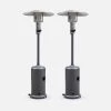 Lot De 2 Parasols Chauffants Gaz 12,5kW Couleur : Gris