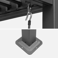 Pergola Bioclimatique, Aluminium Et Acier, 3x3 M, Lames Orientables 11 Pergola Bioclimatique, Aluminium Et Acier, 3x3 M, Lames Orientables -Sweeek pgbcslc3x3at 99229e1f954000143a905b1b7c2b2452