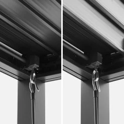 Pergola Bioclimatique, Aluminium Et Acier, 3x3 M, Lames Orientables 10 Pergola Bioclimatique, Aluminium Et Acier, 3x3 M, Lames Orientables -Sweeek pgbcslc3x3at df81c84bfbbbd84467f31729665df3b2