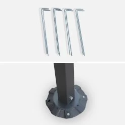 Pergola Acier 3x2,5 M Couleur : Taupe -Sweeek pgskdwallbn 9c2c2bb144553e2c3208c7e202074e1e